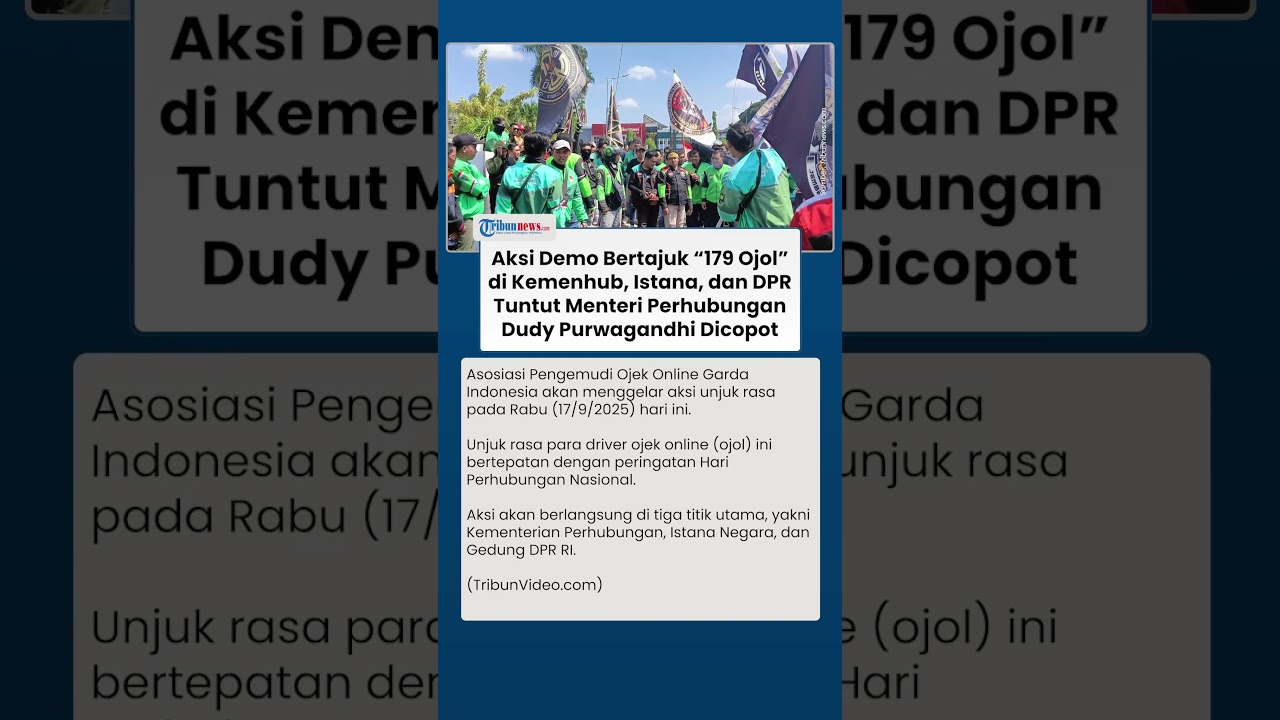 Titik Lokasi Aksi Demo Ojol '179' di Jakarta, Tuntut Menhub Dicopot