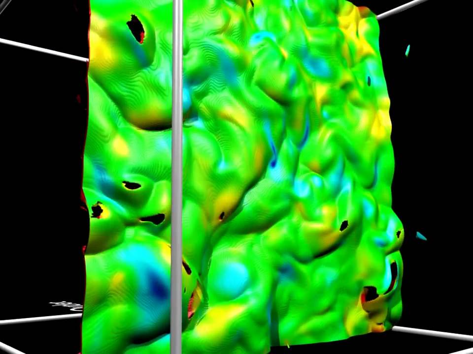 DNS of Canonical Shock-Turbulence interaction (2D version)