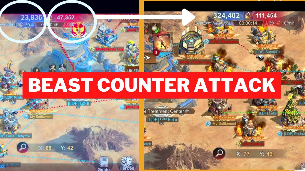 HAMPIR SAJA KAMI KALAH ! BEAST COUNTER ATTACK | STATE OF SURVIVAL|