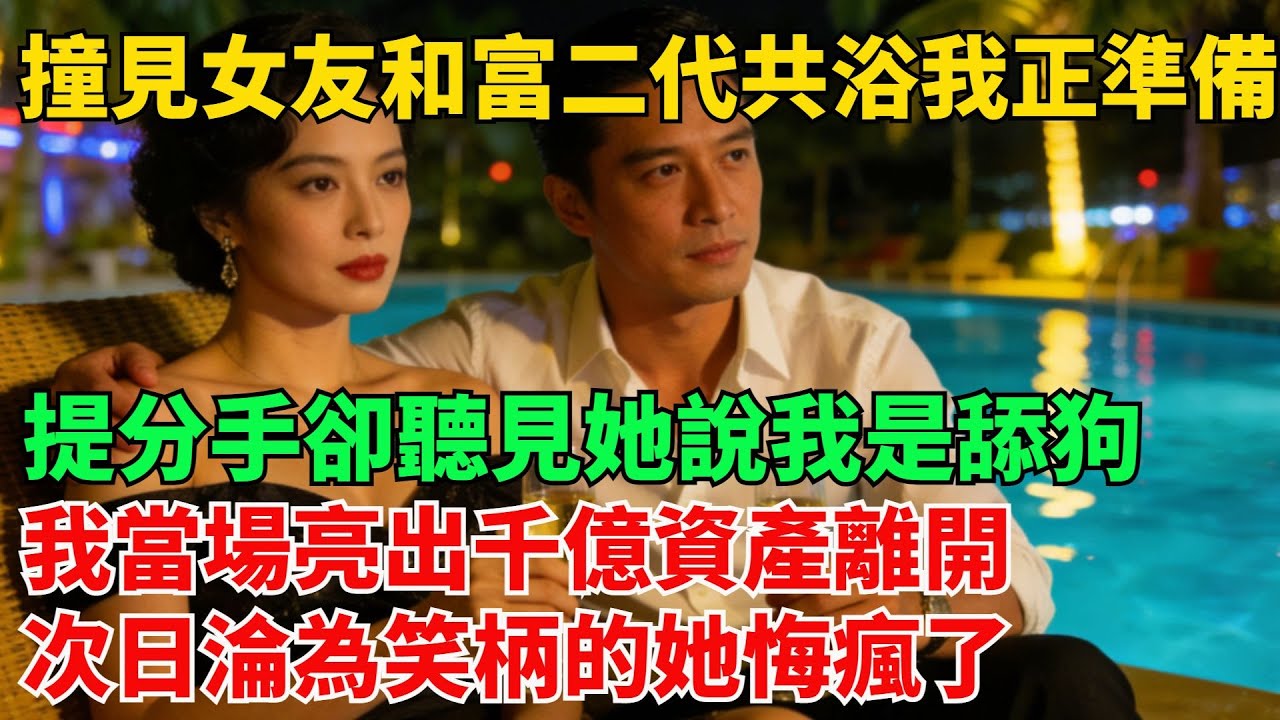 撞見女友和富二代共浴，我正準備提分手，卻聽見她説：“他就是個舔狗。” 我當場亮出千億資產離開，次日淪為笑柄的她悔瘋了#情感故事#小説#婚姻出軌#爽文