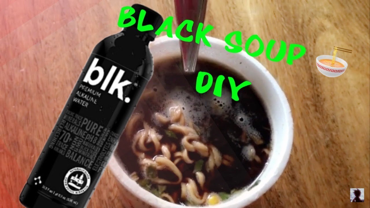 USING BLK WATER TO MAKE RAMEN... (DIY BLACK RAMEN)