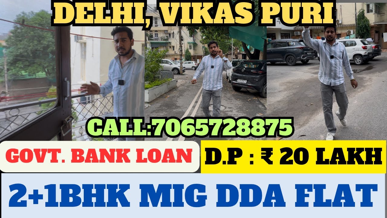 Delhi vikas puri ka sabse sasta MIG DDA FLAT 2+1BHK in gated society and walking metro book now 