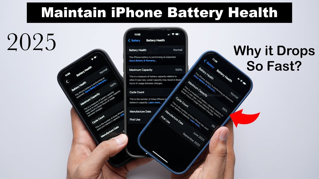 Why iPhone Battery Health Drops Fast? Tips To Maintain 100% Battery Health in 2025 (HINDI)