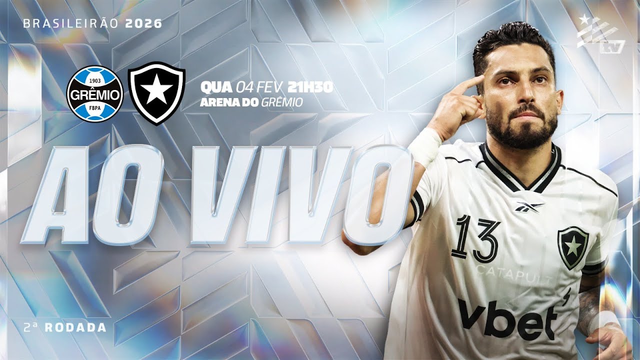 AO VIVO | Grêmio x Botafogo | 2ª Rodada Brasileirão