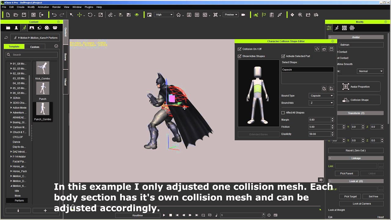 Using Softcloth and Collision on Non-Standard Characters