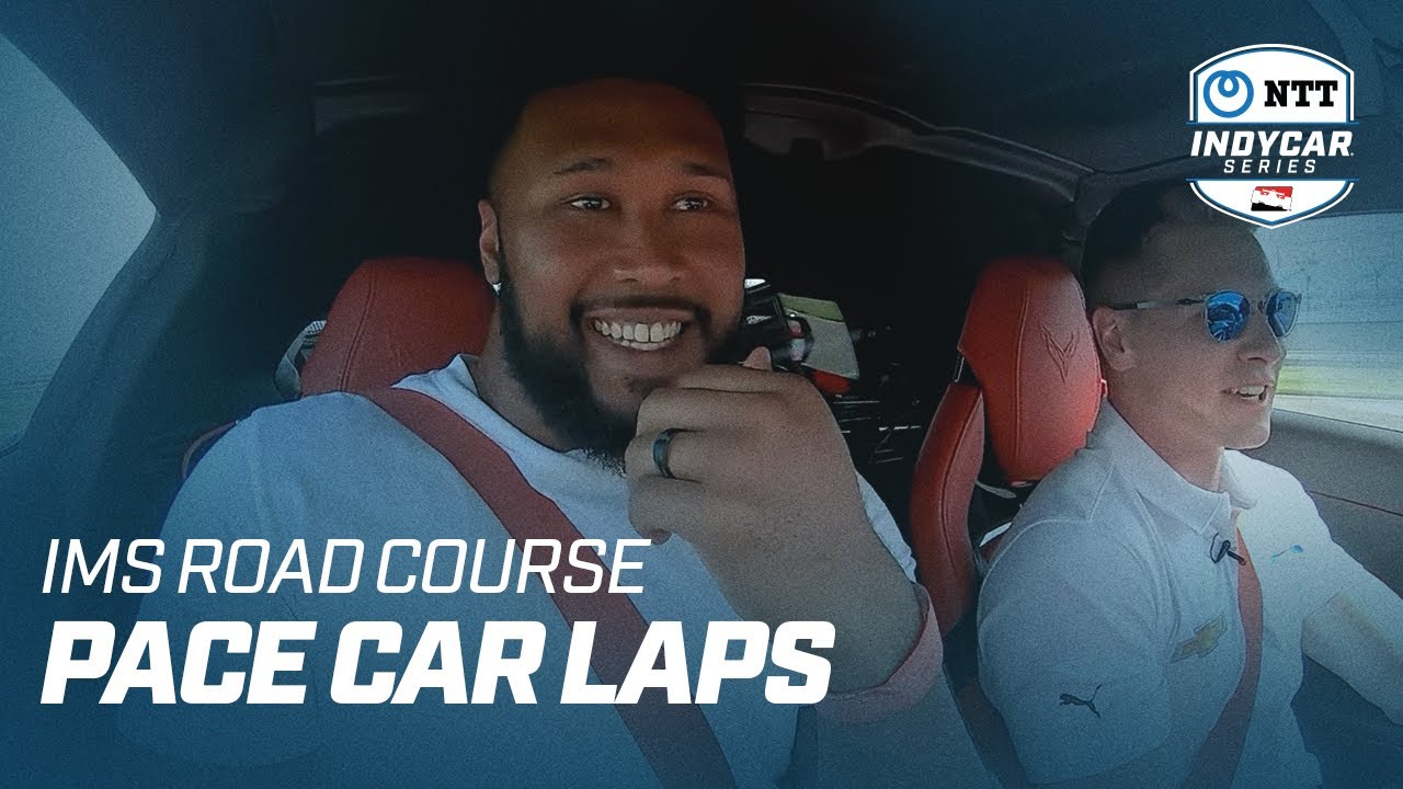 2022 PACE CAR LAPS // JOSEF NEWGARDEN AND DEFOREST BUCKNER ON THE IMS ROAD COURSE