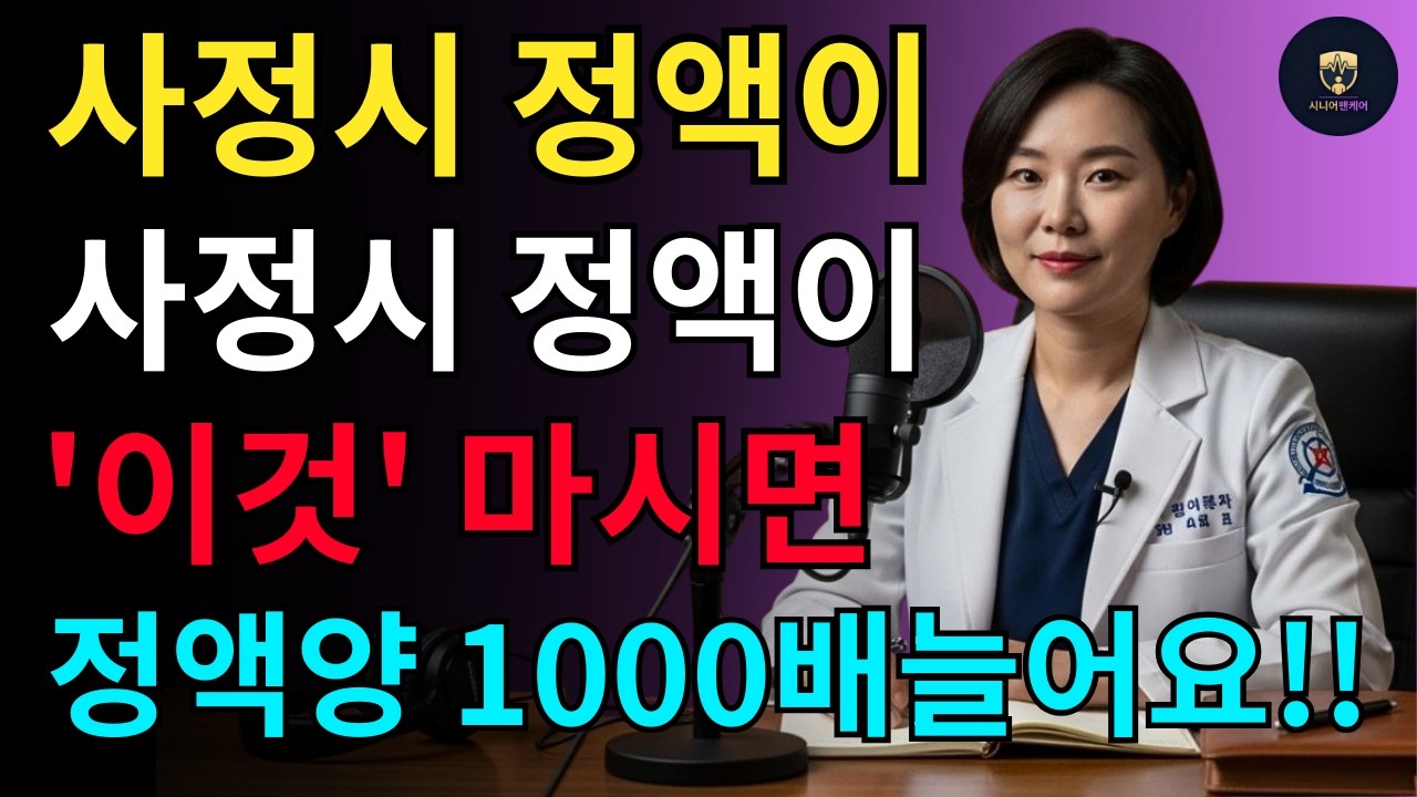 정액 '한 방울'만 나온다면, 절대 '이것'만은 꼭 드시지 마세요! ㅣ노후건강ㅣ시니어성건강ㅣ삶의철학 오디오북