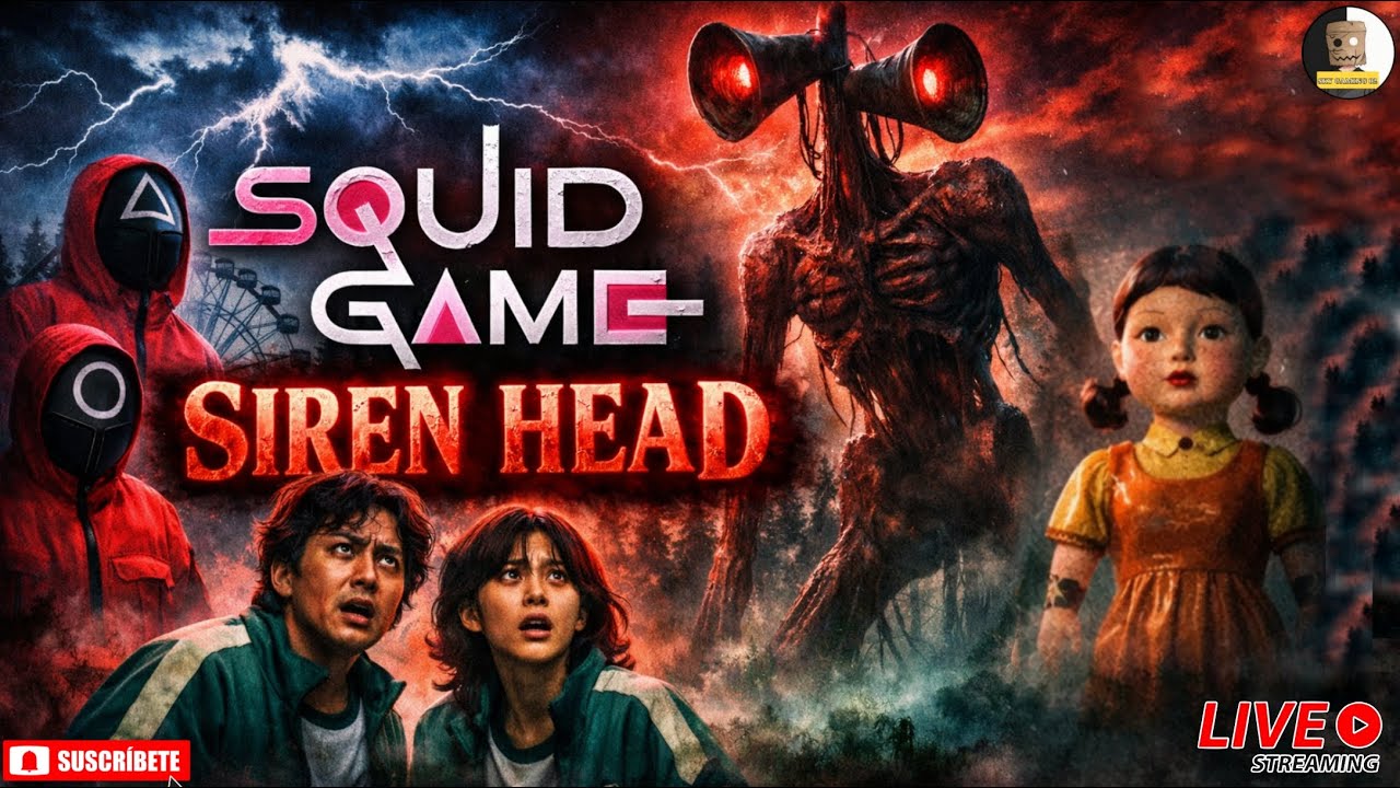 One Mistake Game Over 😨 | Siren Head Squid Game K-Sniper LIVE 🔴