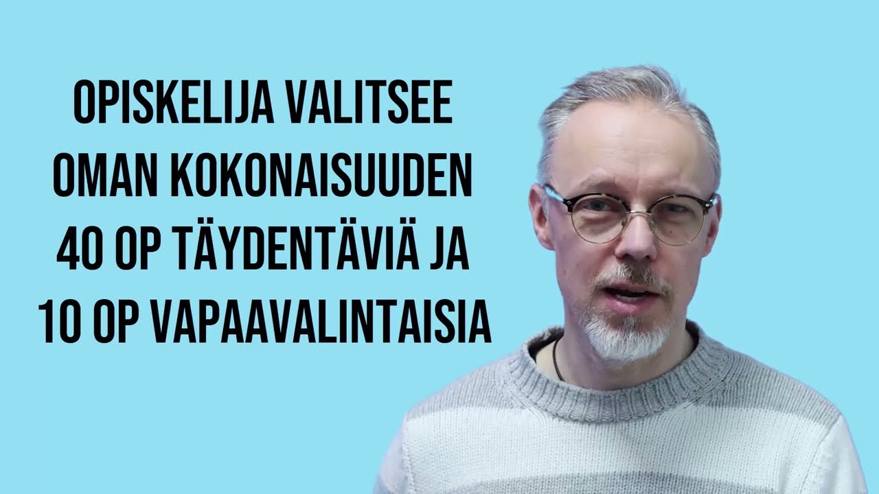 Yrittäjän tutkinto-ohjelman opetussuunnitelma.