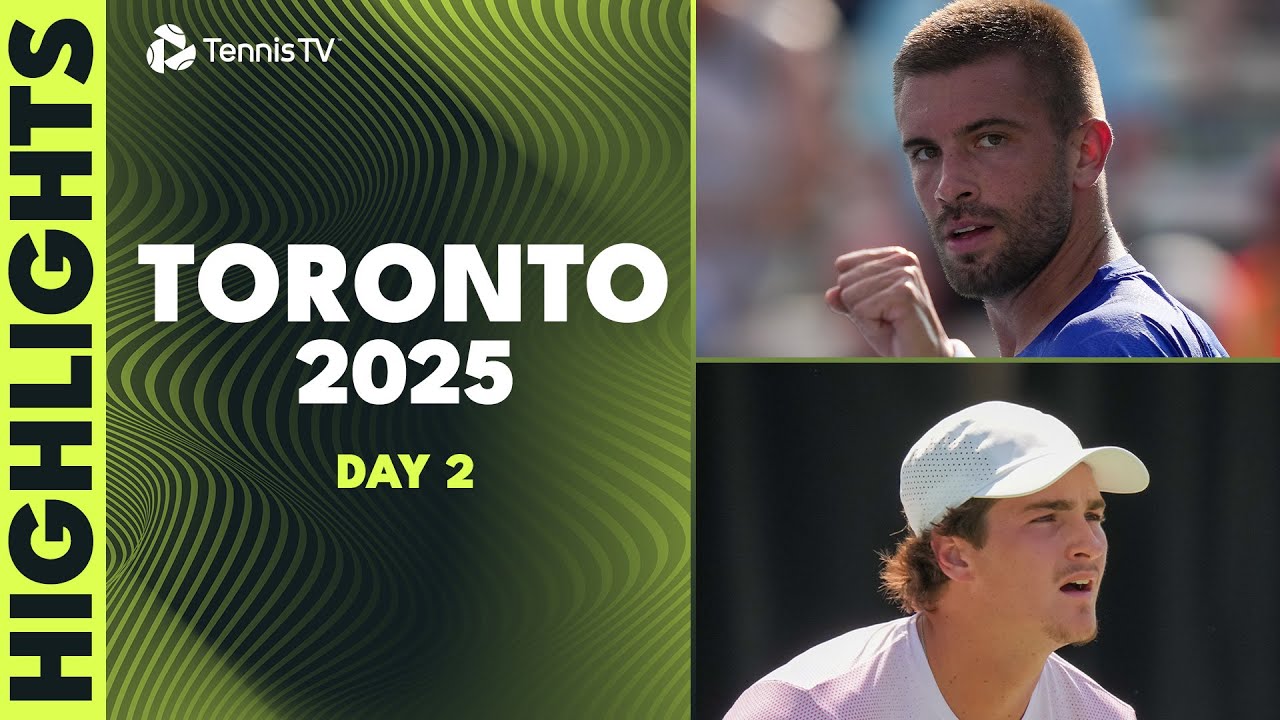 Fonseca In Action; Coric, Carreno Busta & Goffin Also Feature  | Toronto 2025 Day 2 Highlights