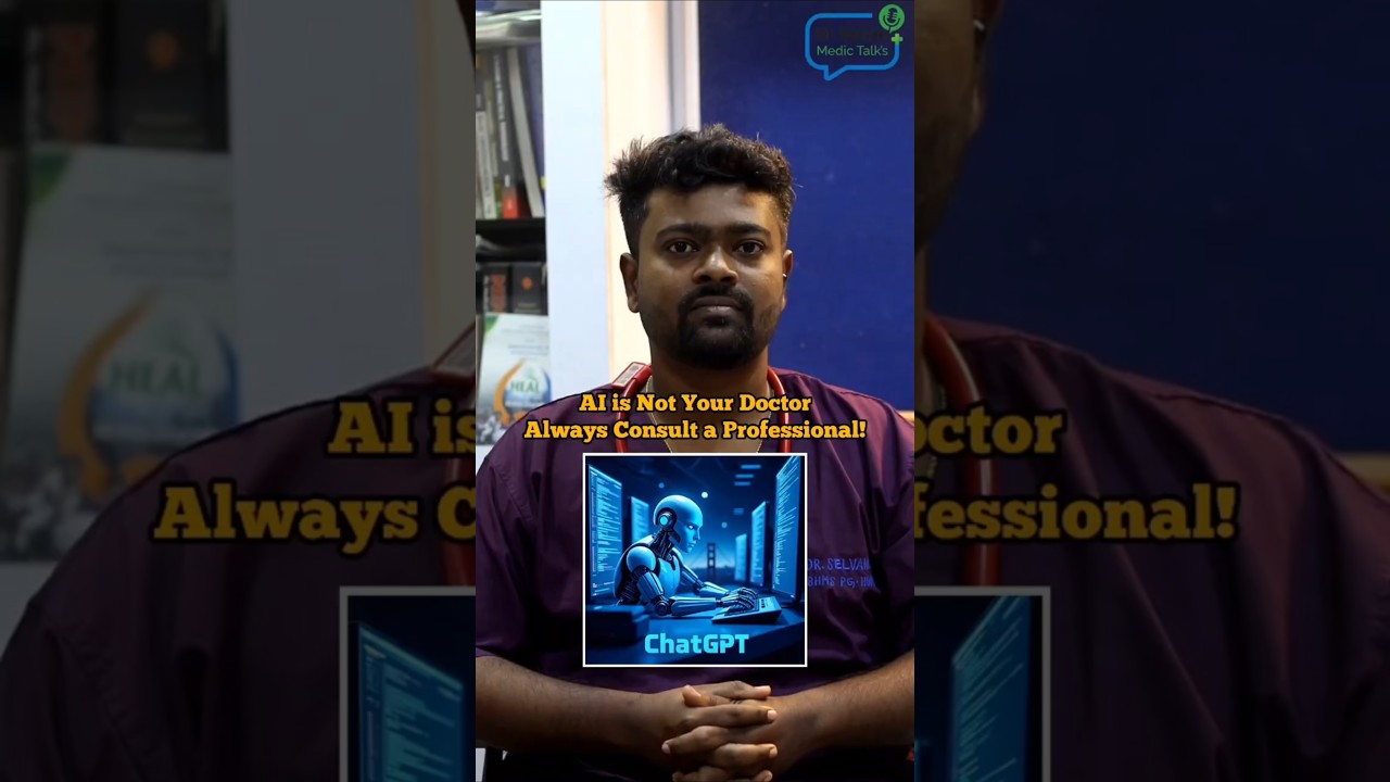 AI is Not Your Doctor – Always Consult a Professional! | dr Selvan medic talks