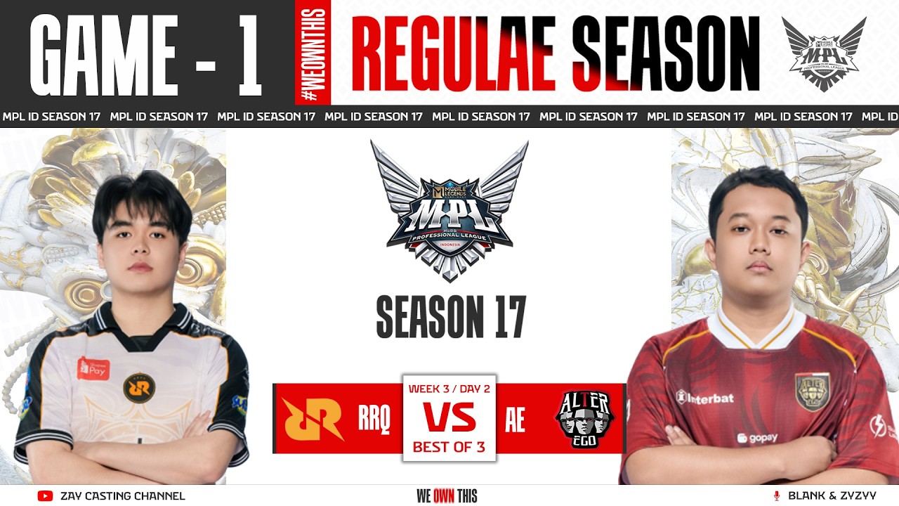 [Game - 1] RRQ HOSHI Vs ALTER EGO ESPORTS | MPL ID S17