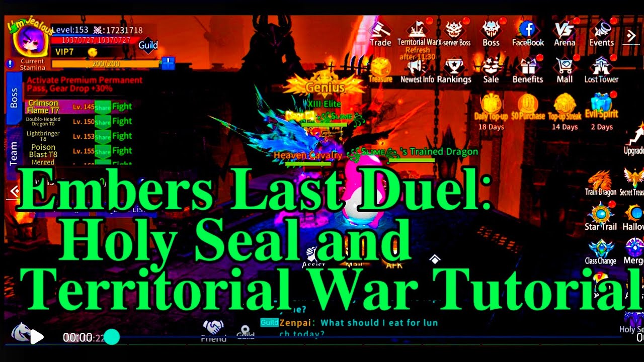Embers Last Duel: Holy Seal and Territorial War Tutorial.