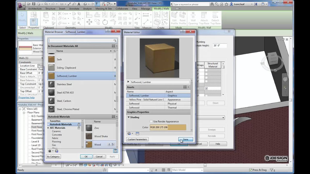 Editing Wall Types and Wall Profiles in Revit Architecture