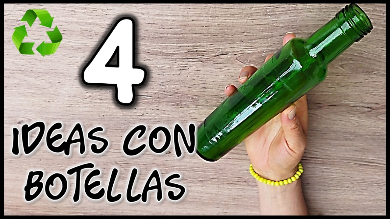RECICLA BOTELLAS DE VIDRIO Y CREA LINDOS ADORNOS PARA EL HOGAR - Manualidades con reciclaje