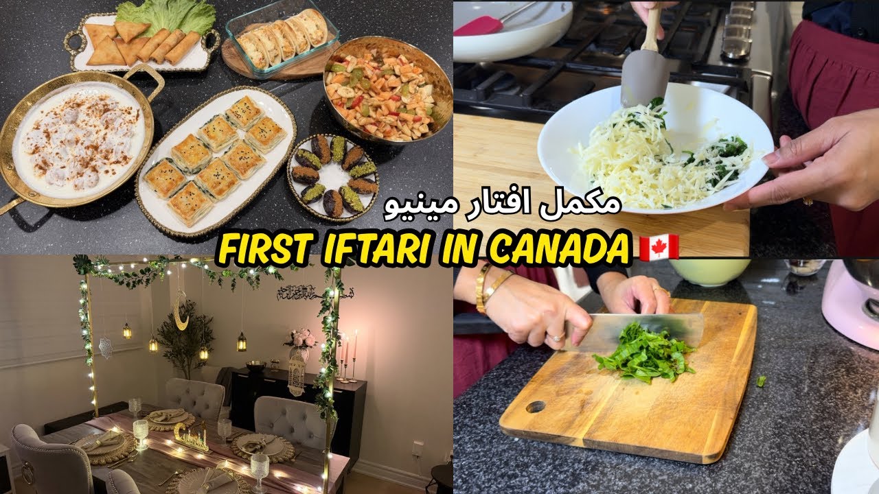 Pehli Iftari in Canada 🇨🇦 How I prepared 7 Dishes alone? Spinach Puffs | Chicken Tacos and More 