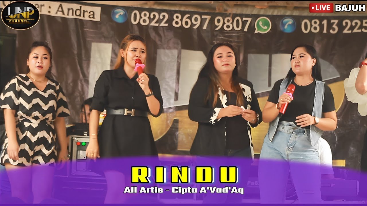 ALL ARTIS - RINDU CIPTA A'VAD'AQ - LIVE DESA BAJUH