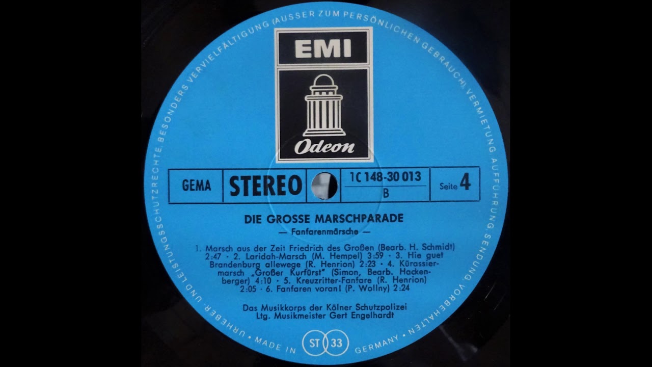 Fanfarenmärsche - Musikkorps der Kölner Schutzpolizei
