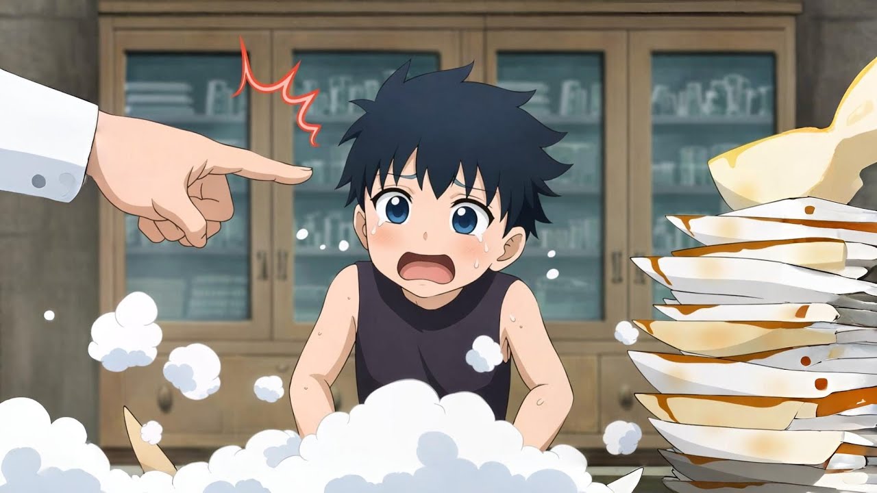 لطفل المنحوس😂اتحبس فى لعبه مع اضعف قوه فالعالم😂ملخص انمى كامل