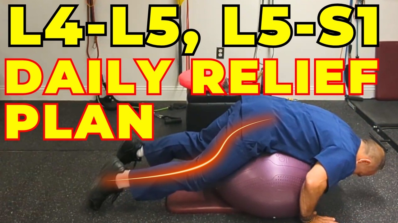 Best Daily Exercise Routine for Lower Lumbar Disc Bulge (L4-L5, L5-S1) | Dr. Gregory Kramer