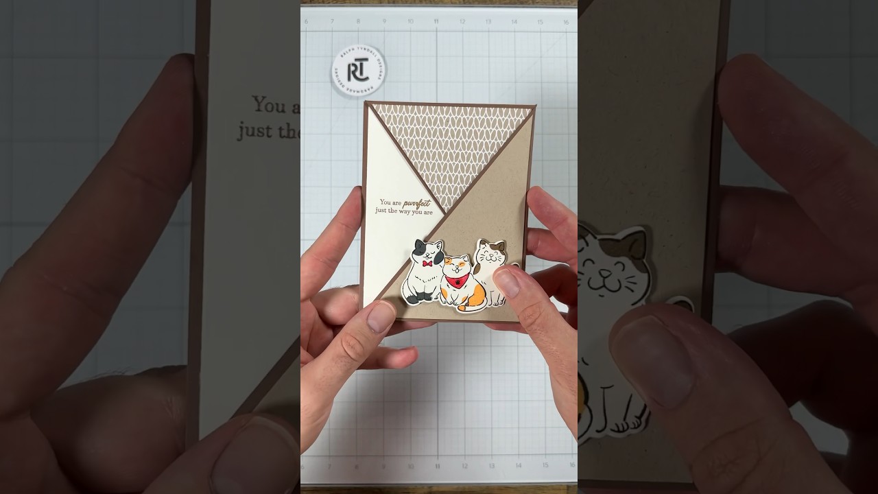Could a more purrfect card exist? #cardmaking #asmr #art