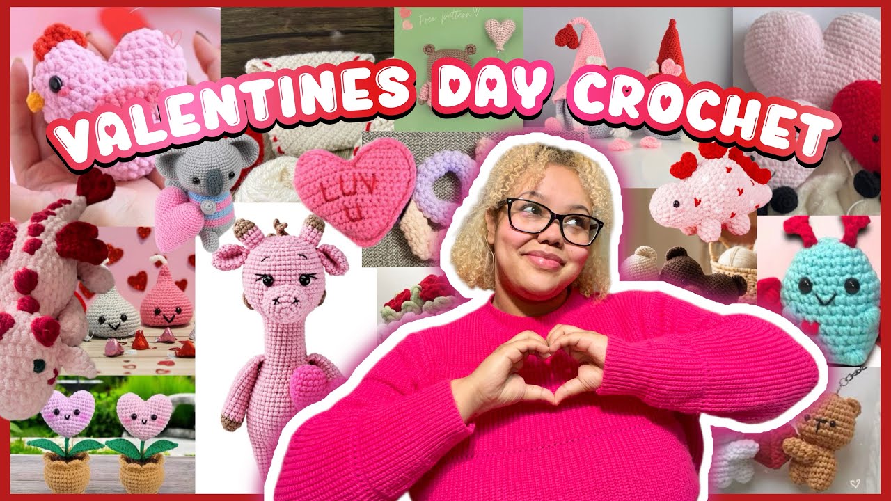 30 VALENTINES amigurumi crochet pattern roundup ♡ *free, beginner friendly, w/ links & tutorials*