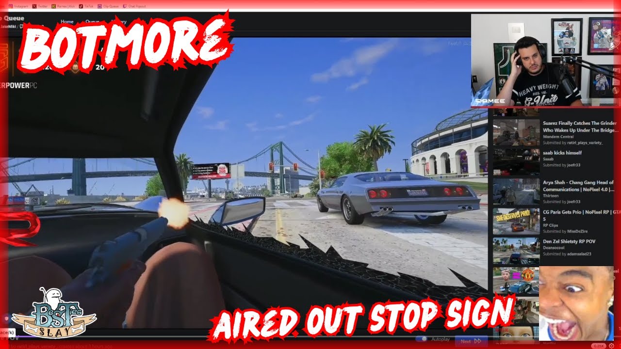 4Head Reacts To LoveMore Airing Out A Stop Sign | NoPixel 4.0 GTARP