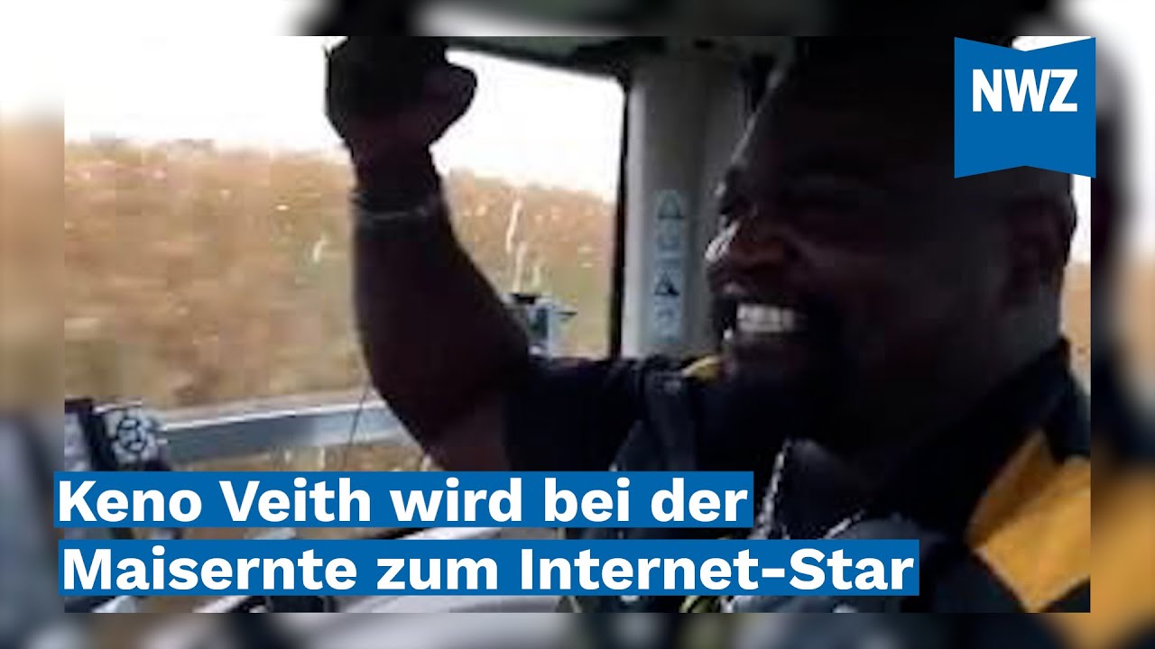 Keno Veith wird bei der Maisernte zum Internet-Star