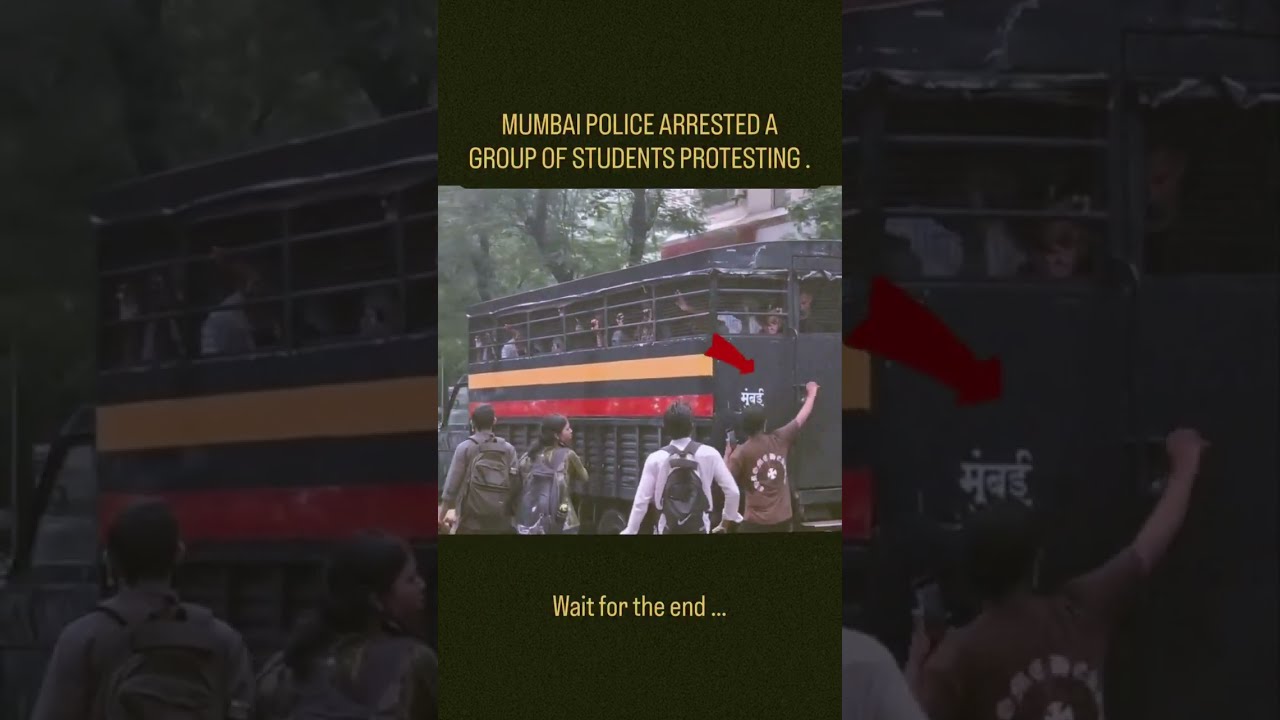 Cjp protest - Mumbai police arrested a group of students protest.....! #neet #cjp #protest