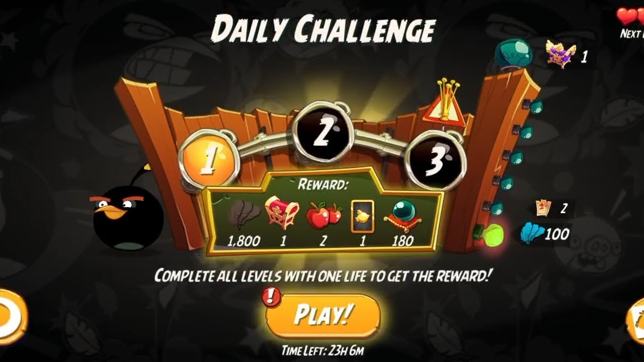 Today Dally Challenge 10/01/2026 Angry birds 2 