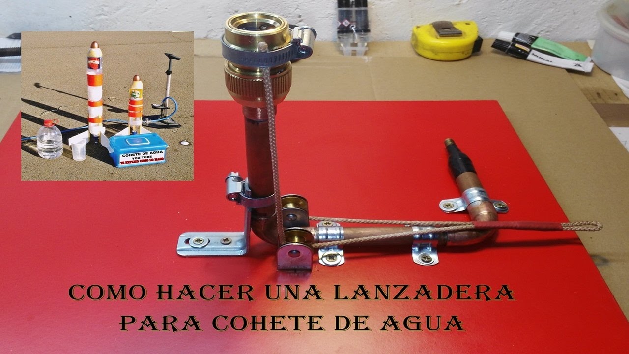 🚀 COMO HACER UNA LANZADERA PARA COHETE DE AGUA