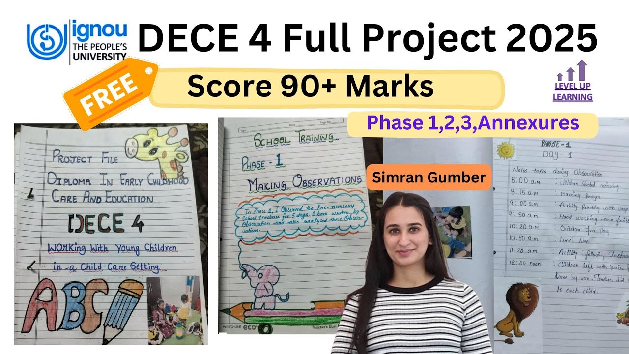 DECE 4 Full Project 2025 IGNOU Simran Gumber Level Up Learning