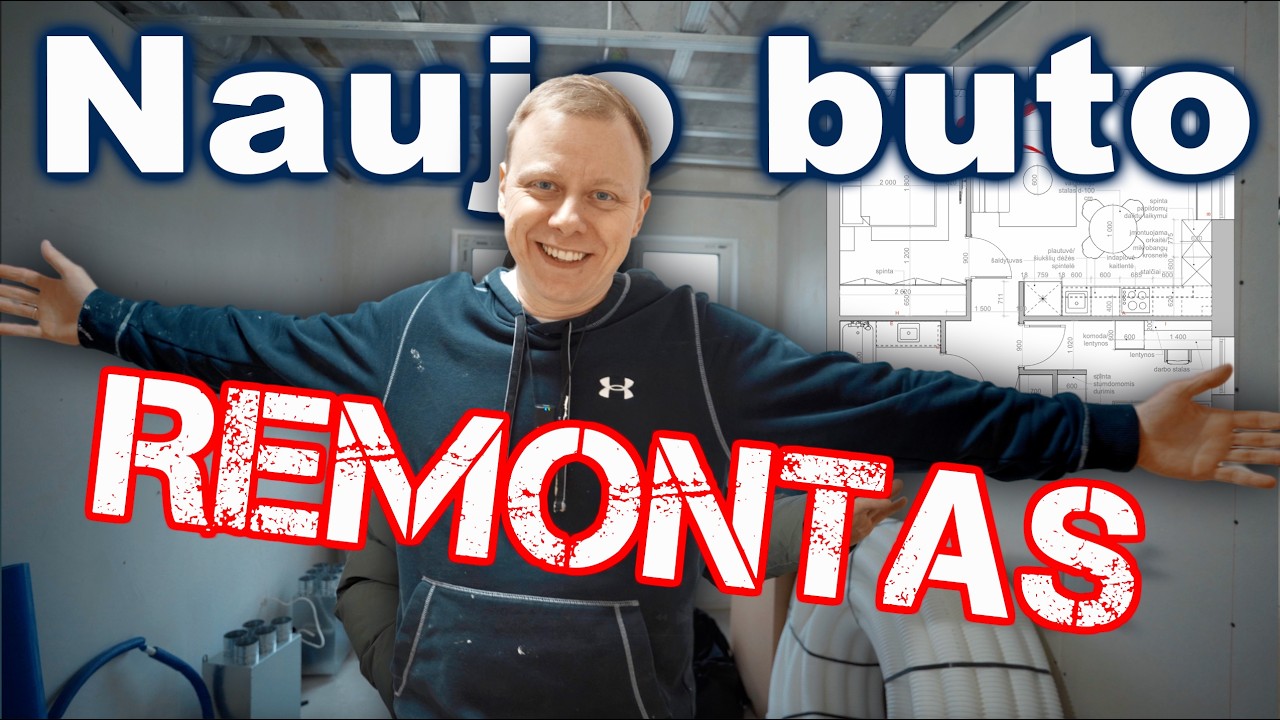 KAIP ATRODO BUTO REMONTAS! KAIP PRADĖTI REMONTĄ NAUJOS STATYBOS BUTE! NAUJO BUTO REMONTAS!