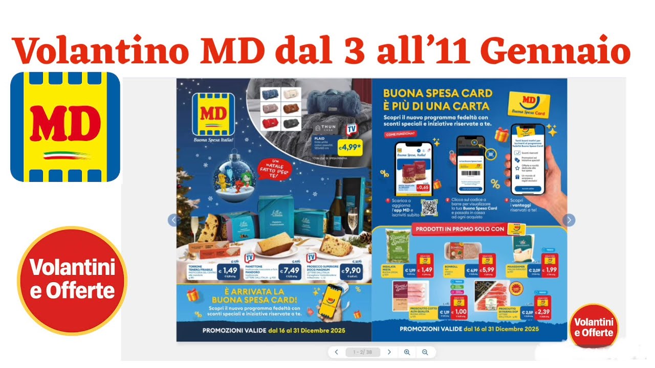VOLANTINO MD 3–11 GENNAIO 🔥 Tutte le OFFERTE da NON PERDERE!