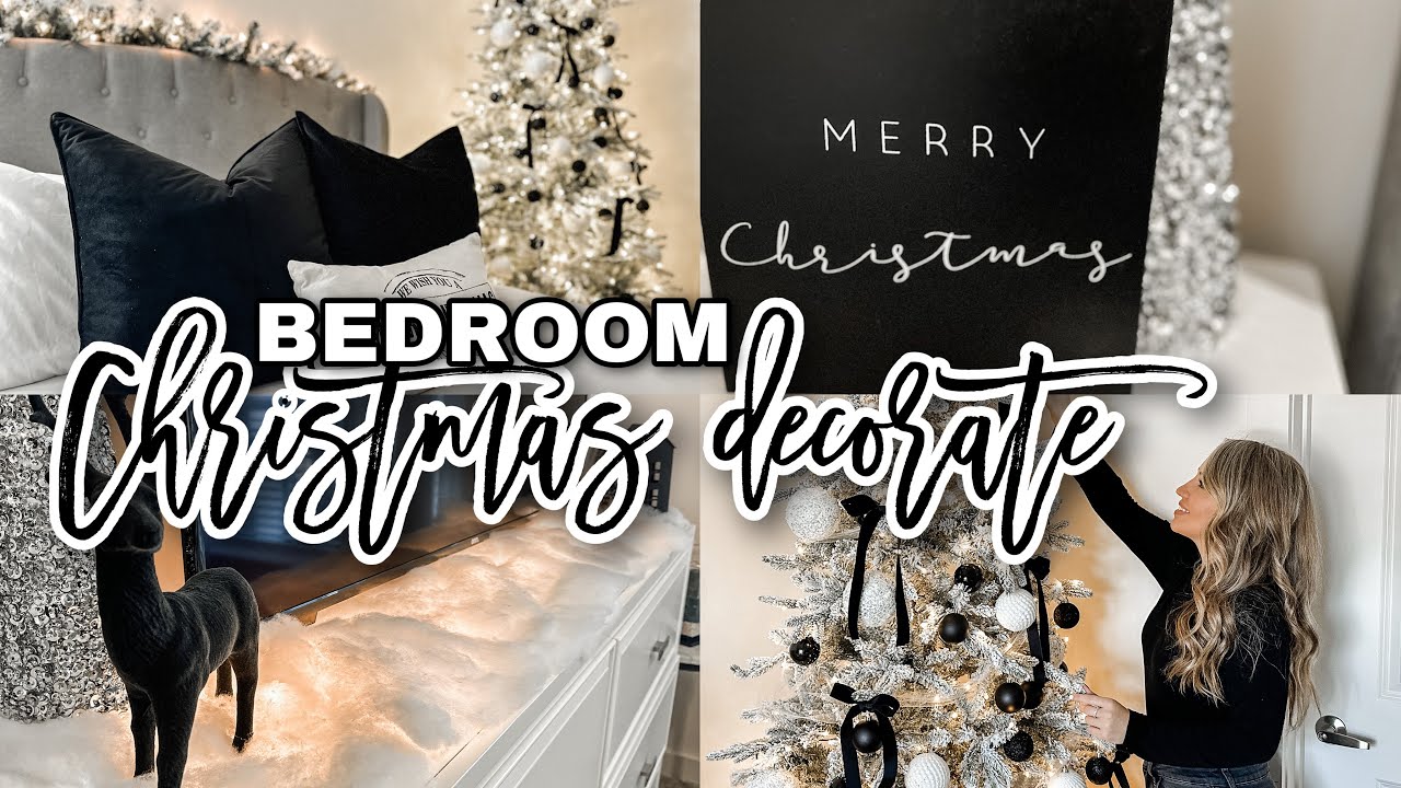 NEW 2022 CHRISTMAS DECORATE WITH ME // COZY CHRISTMAS BEDROOM 2022 // CHRISTMAS DECOR IDEAS