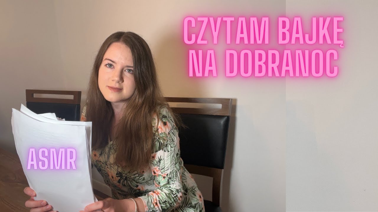 ASMR PL - Szklane paciorki - czytam bajkę na dobranoc. Szeptanie, szelest kartek.