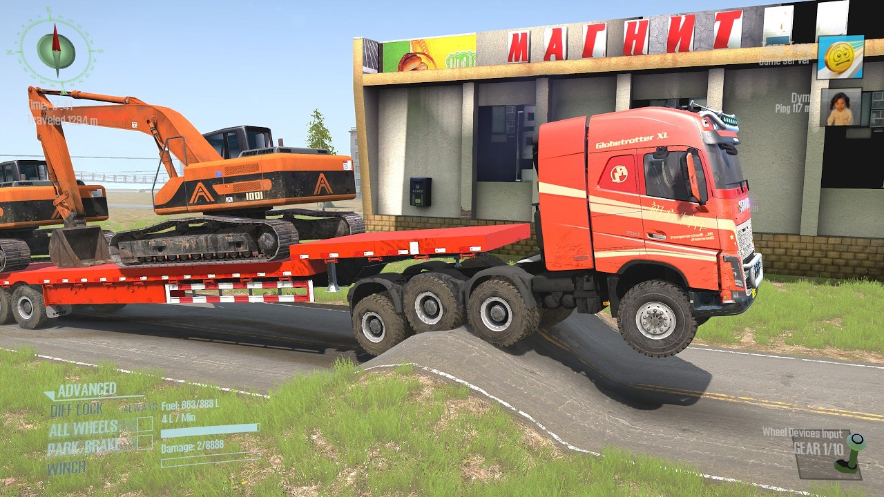 Truck Almost Stuck on Giant Speed Bump | Driver Skills Gameplay #177  #mudrunner #snowrunner