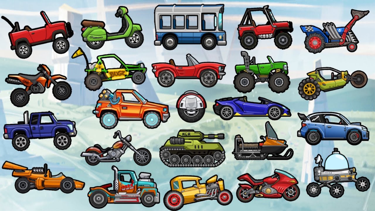 😱😲WORLD RECORD with EVERY VEHICLE! #2 - Hill Climb Racing 2