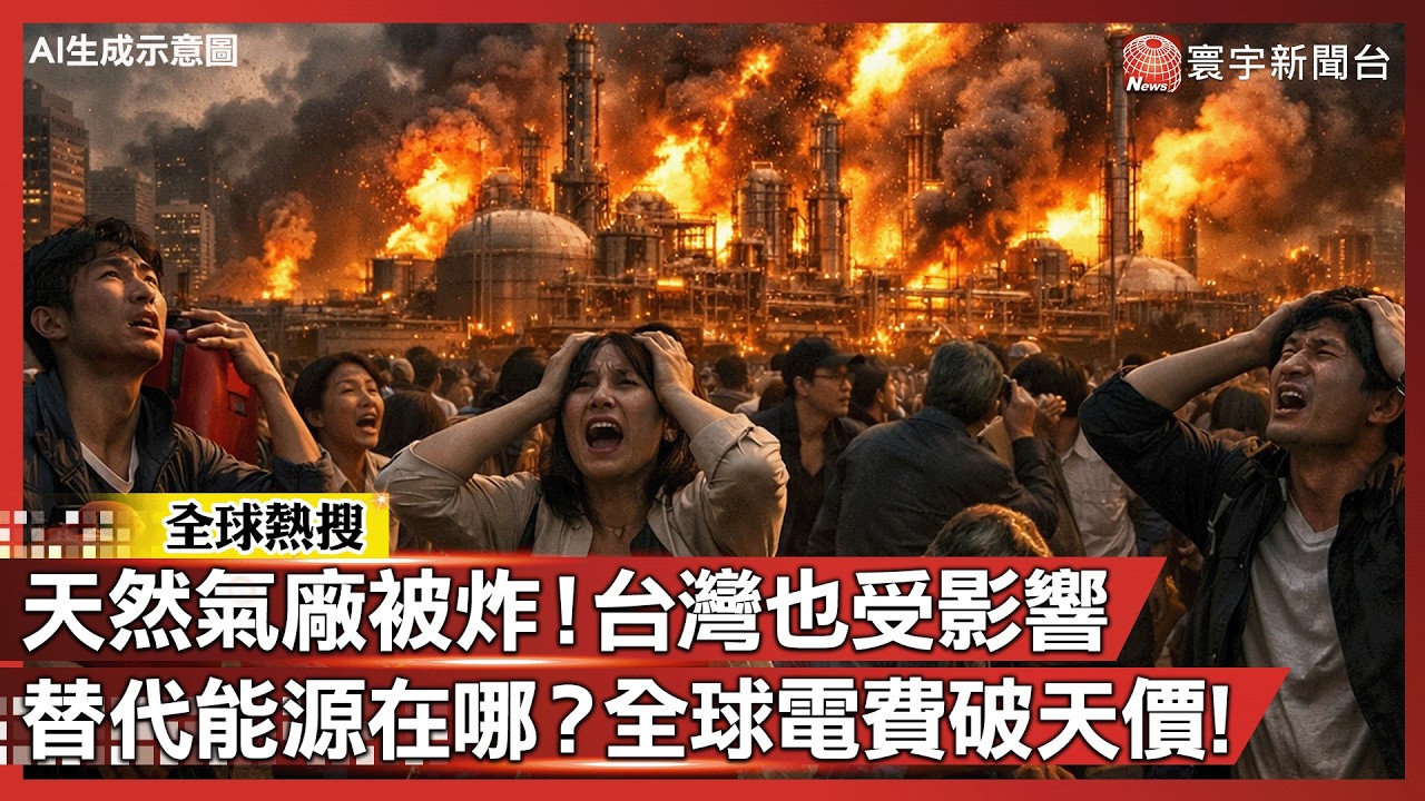 卡達氣廠遭無人機「斬首轟炸」！伊朗鎖喉荷姆茲 全球25%天然氣一夕歸零！｜#寰宇新聞