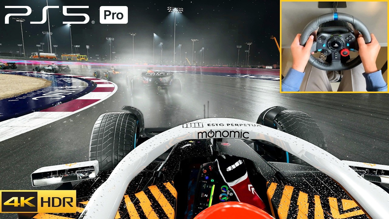 F1 25 PS5 Pro True Realism 4K HDR Logitech G29 Steering wheel Gameplay
