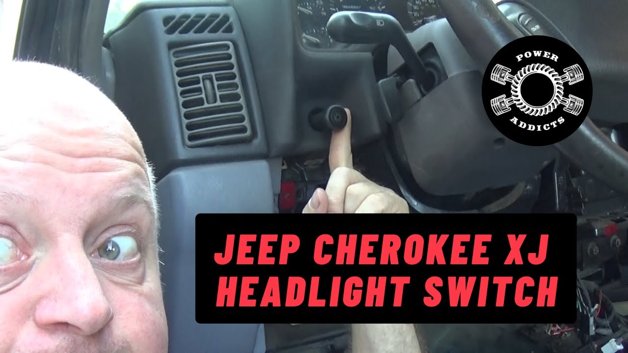 Как снять переключатель фар Jeep Cherokee XJ #poweraddictscrew #jeepcherokeexj