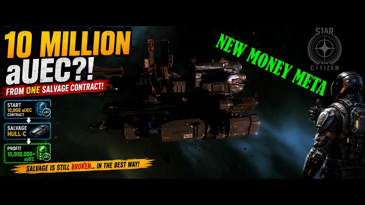 10 Million aUEC From ONE Salvage Contract !! - Star Citizen 4.7.2.