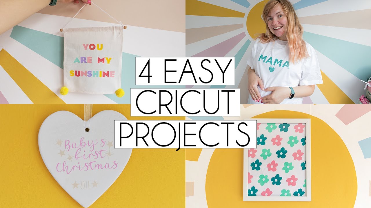 4 EASY CRICUT BEGINNER PROJECT IDEAS | Paige Joanna DIY