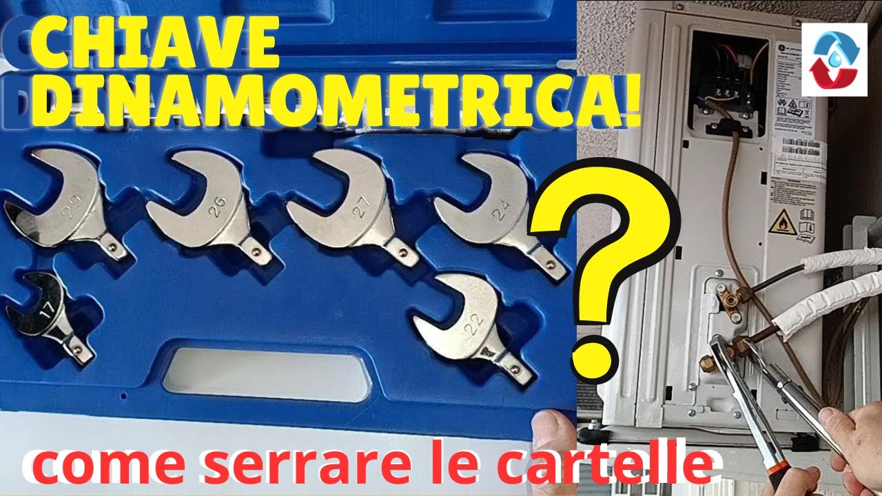 Chiave dinamometrica Wigam a cosa serve e come serrare le cartelle di un condizionatore perd gas🤦‍♂️
