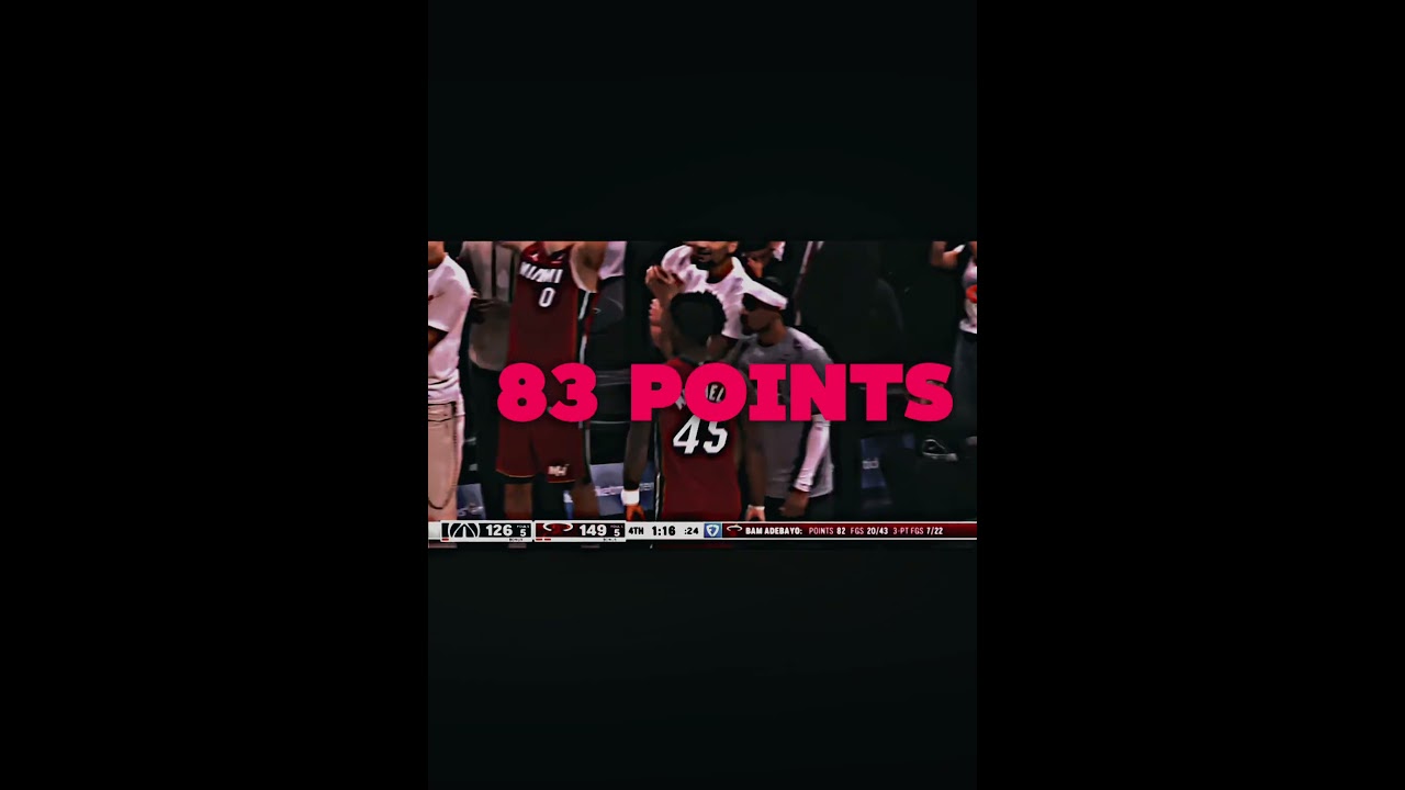 Bam Adebayo 83 points