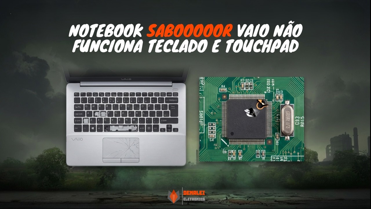 SABOOOOOOR VAIO NÃO FUNCIONA TECLADO E TOUCHPAD! OLHA O DEFEITO!