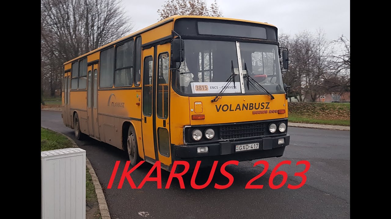 Ikarus 263 Borosod Volán Encs GXD-417 2022-11-24 Encs - Csenyéte