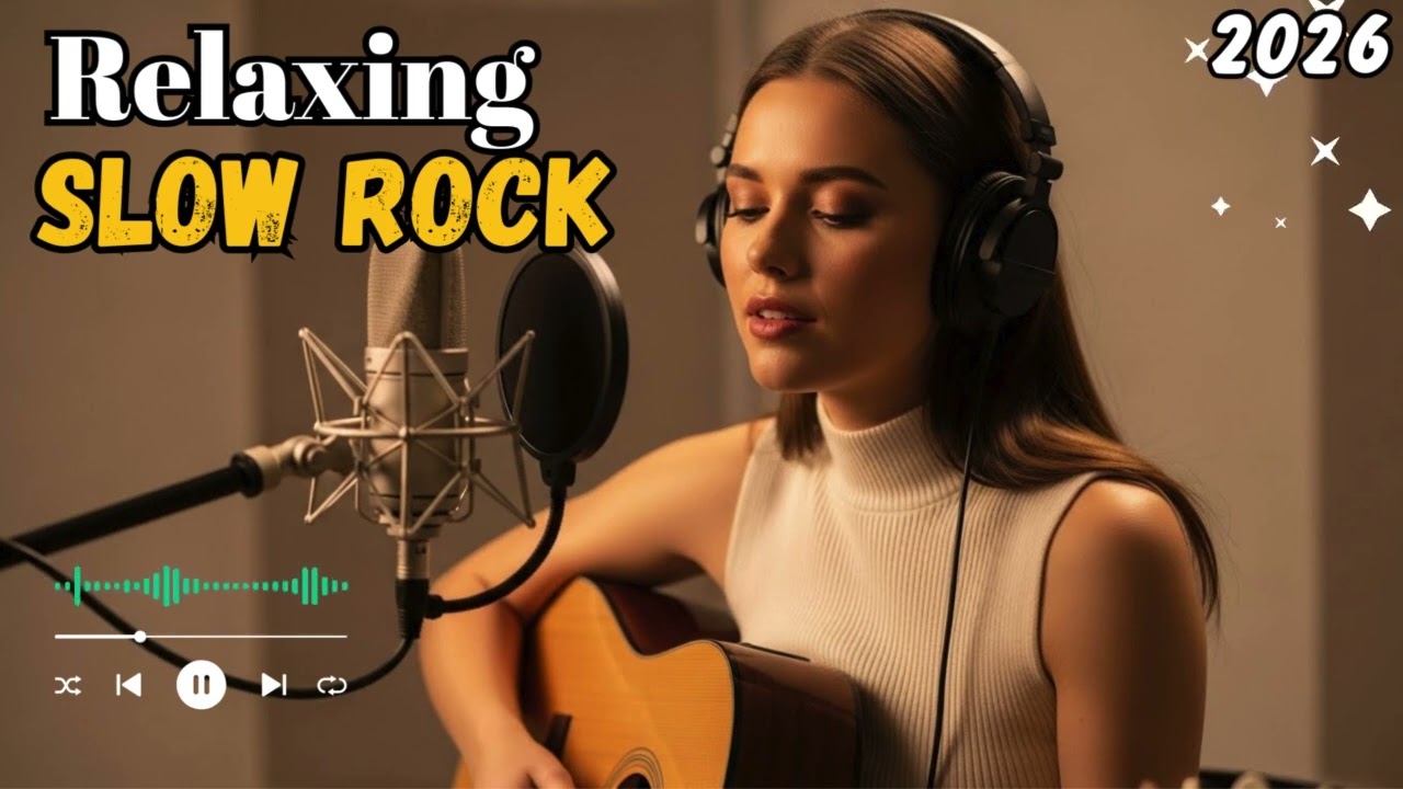 Deep Relax Slow Rock 2026 – Gentle Guitar Waves | Peaceful Rock for Sleep & Focus