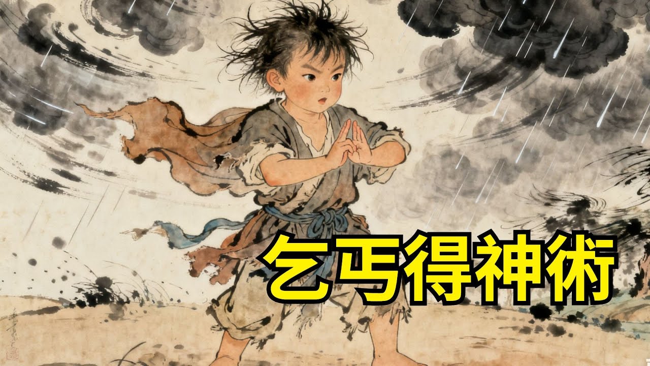 小乞丐偷吃祭品被毒打，卻在墳頭髮現一本天書，學會呼風喚雨之術，旱災年救全村，唯獨不救當年打她的人！#民間故事#故事頻道#感人故事#情感