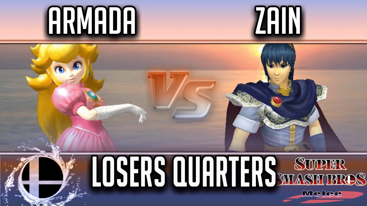 Smash'N'Splash 4  LOSERS QUARTERS - [A] | Armada (Peach) vs PG | Zain (Marth)